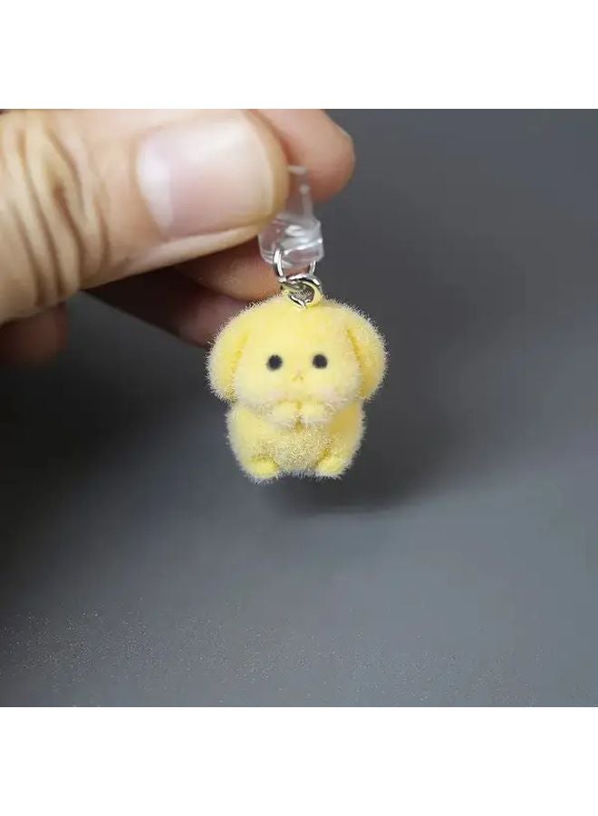Yellow Bunny Phone Dust Plug Charm For iPhone 5 14 Universal Type C Accessory Gift - Image 4